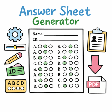 Answer Sheet Generator