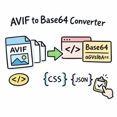 AVIF to Base64 Converter