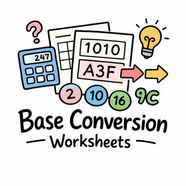 Base Conversion Worksheets