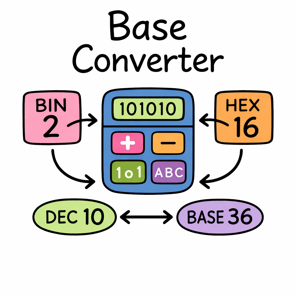 Number Base Converter Calculator :: Easily Convert Between Bases 2 ...