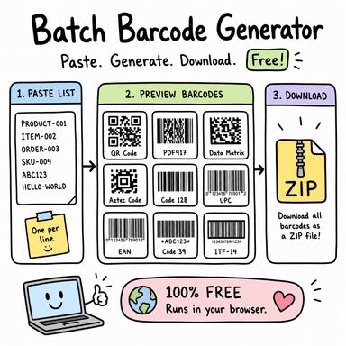 Batch Barcode Generator