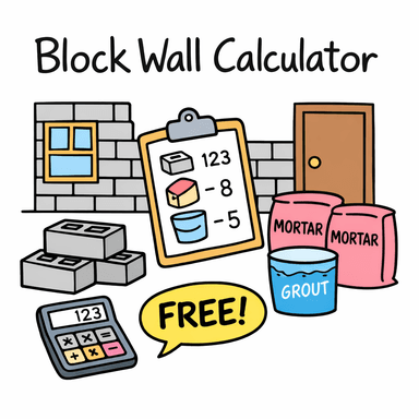 Block Wall Calculator