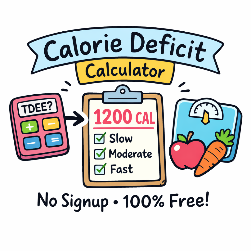 Calorie Deficit Calculator – Find Your Daily Calories for Weight Loss