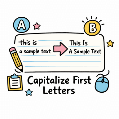 Capitalize first letters
