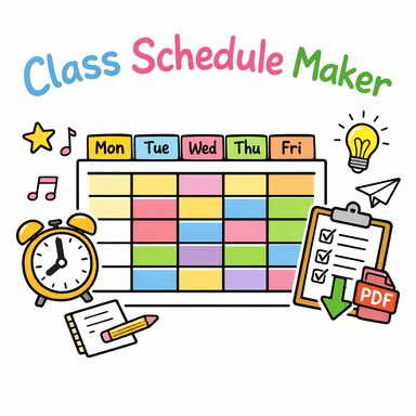 Class Schedule Maker