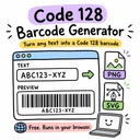 Code 128 Barcode Generator