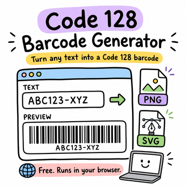 Code 128 Barcode Generator