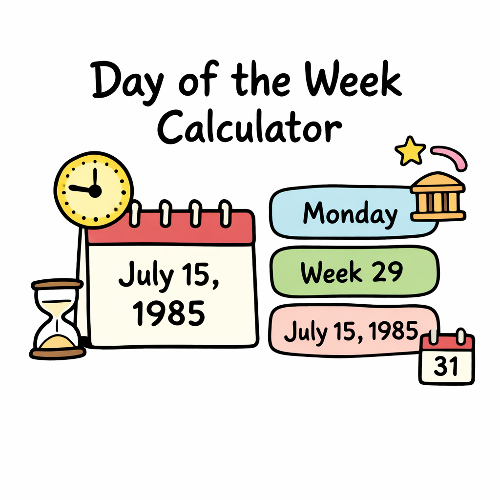 Day of the Week Calculator - What Day Was Any Date?