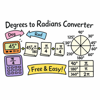 Degrees to Radians Converter