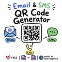 Email & SMS QR Code Generator