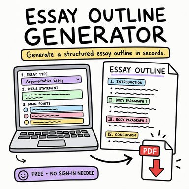 Essay Outline Generator