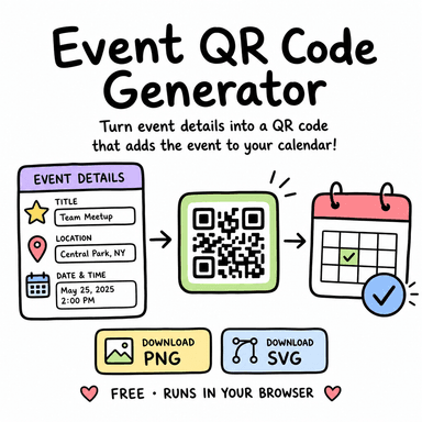 Event QR Code Generator