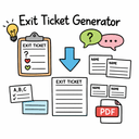 Exit Ticket Generator