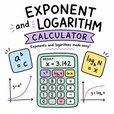 Exponent and Logarithm Calculator