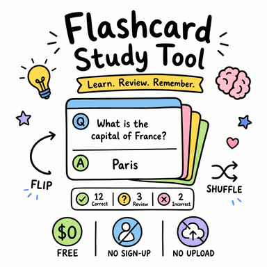 Flashcard Study Tool