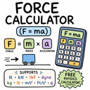 Force Calculator (F = ma)
