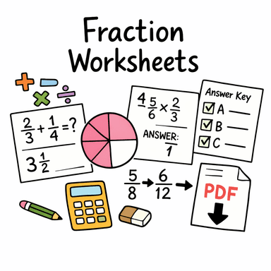 Fraction Worksheets