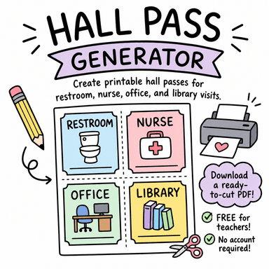 Hall Pass Generator