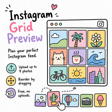 Instagram Grid Preview