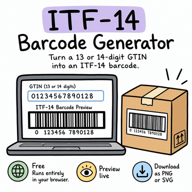ITF-14 Barcode Generator