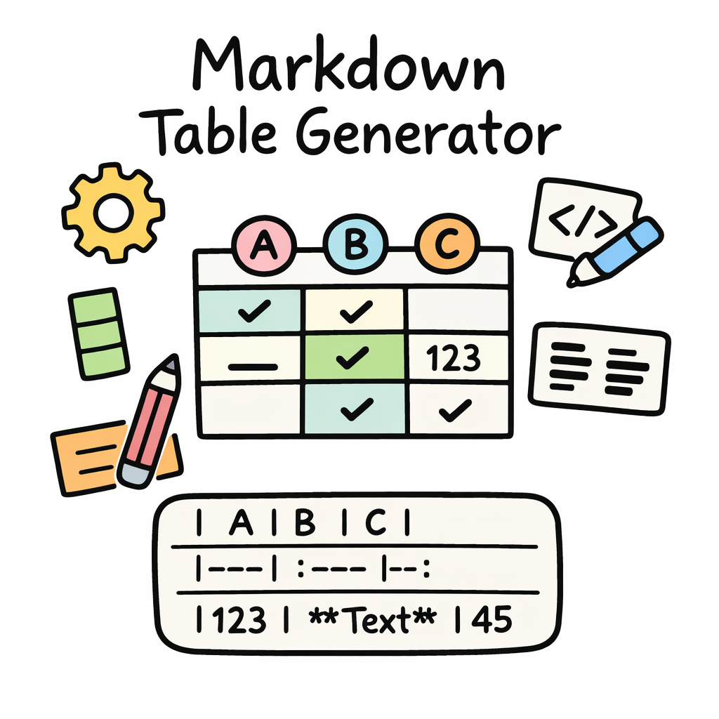 Markdown Table Generator - Build GitHub-Flavored Markdown Tables