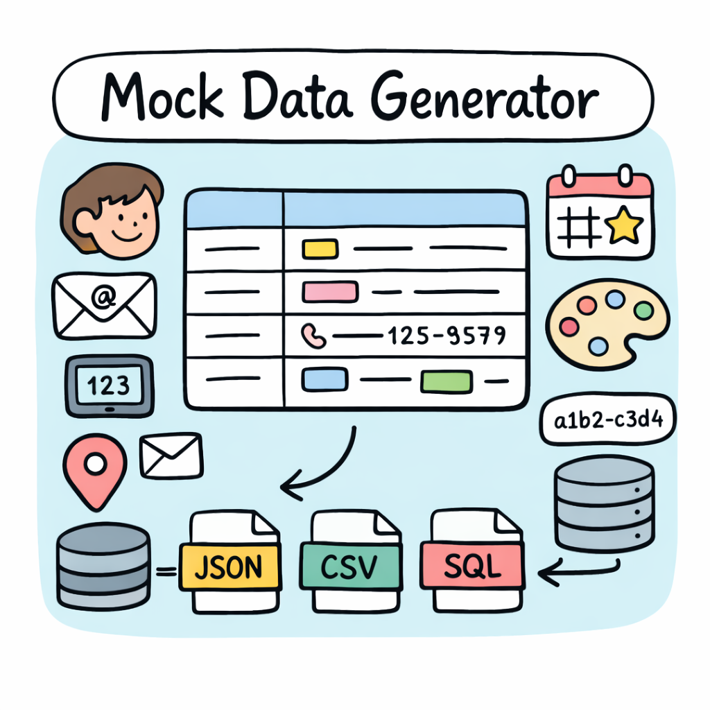 Mock Data Generator – Generate Fake JSON, CSV & SQL Test Data