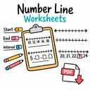 Number Line Worksheets