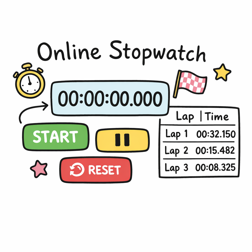 Online Stopwatch – Free Stopwatch with Lap Timer