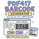 PDF417 Barcode Generator