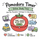 Pomodoro Timer — Online Study Timer