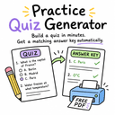 Practice Quiz Generator