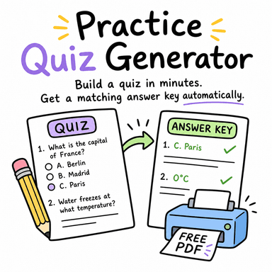 Practice Quiz Generator