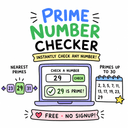 Prime Number Checker