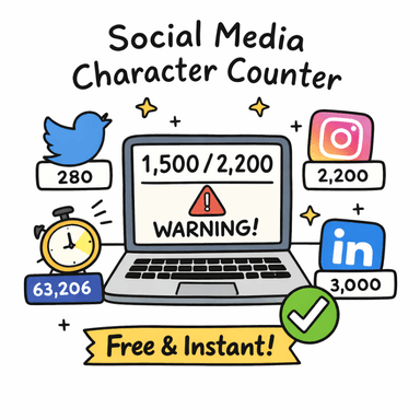 Social Media Character Counter