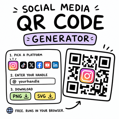Social Media QR Code Generator