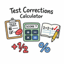 Test Corrections Calculator