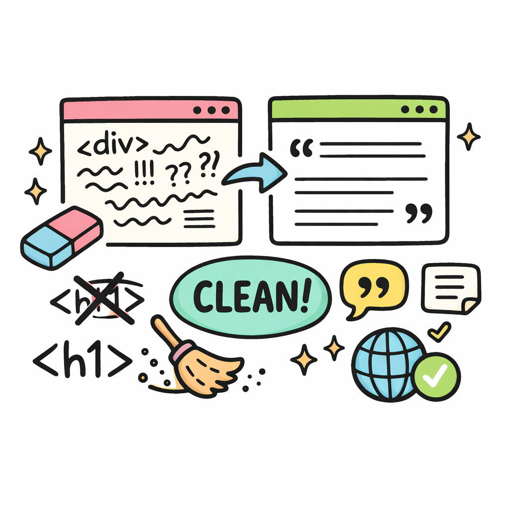 Text Cleaner – Remove Extra Spaces, Fix Formatting & Strip HTML Online