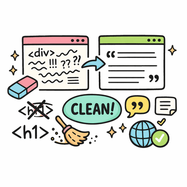 Text Cleaner – Remove Extra Spaces, Fix Formatting, Strip HTML