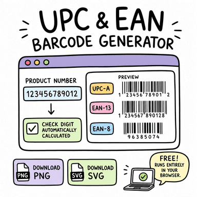 UPC & EAN Barcode Generator