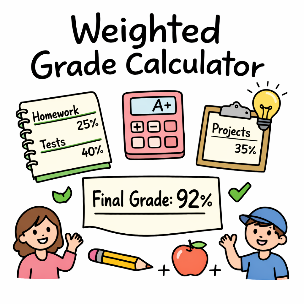 Weighted Grade Calculator — Calculate Final Grades by Category