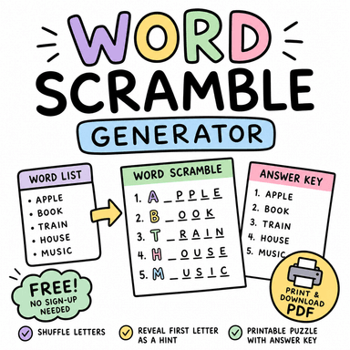 Word Scramble Generator