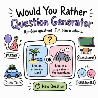 Would You Rather Question Generator