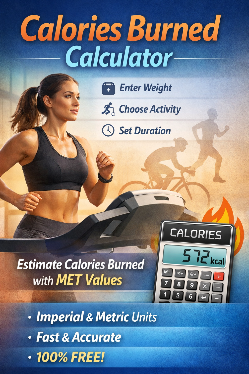 Calories Burned Calculator – Estimate Calories Burned by Activity