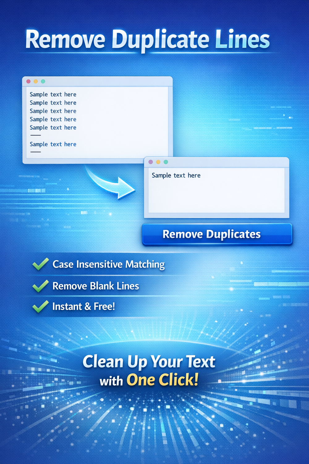 Remove Duplicate Lines Online - Free Duplicate Line Remover Tool